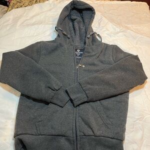 Men's Gray Full-Zip Hoodie size medium good condition
